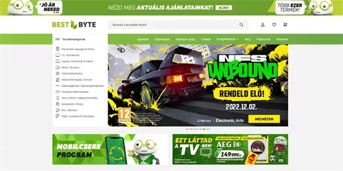 Elkészült a BestByte megújult webáruháza Elkészült a BestByte megújult webáruháza