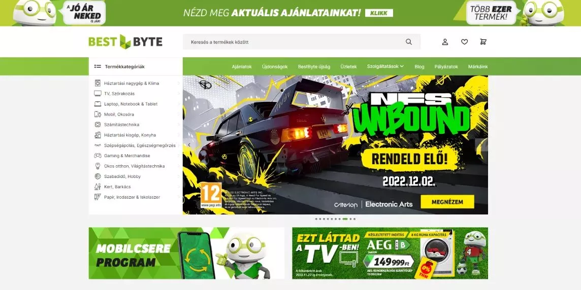 Elkészült a BestByte megújult webáruháza 