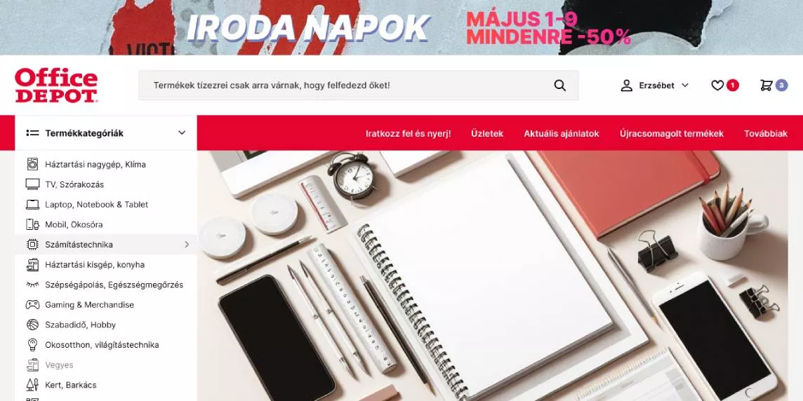 Elkészült az Office Depot integrált webáruháza
